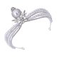 thumbnail image 4 of Elegant Pearl Inlaid Headband for Wedding Parties Silver Zinc Alloy One Size Fits All, 4 of 4