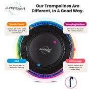 JumpSport 350 PRO Fitness Trampoline, Cardio Workout Equipment, 39 Inch, Blue