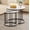 Black, variant on Coffee Table Faux Marble Nesting Table For Small Place 2 Sets Modern Furniture Living Room Sets End Side Table Night Stand For Bed Room Dining Room (White & Gold) Black
