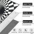 thumbnail image 4 of 3d Carpet Bottomless Hole Optical Illusion Area Rug, Checkered Vortex Optical Illusions Rug, For Dining Room Carpet Home Bedroom Floor Mat_s, 4 of 4