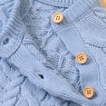 thumbnail image 7 of YOUI-GIFTS Newborn Baby Knitted Snowsuit Winter Warmer Sweater Romper Bodysuit Overalls for Boy Girls, 7 of 7