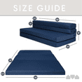 Milliard TriFold Foldable Couch, Foam Folding Mattress and Sofa Bed