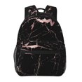 thumbnail image 1 of Mochila HKHEHOP Trendy Marble Modern Rose Gold Black, 1 of 7