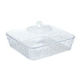 thumbnail image 3 of WeiLaiKeQi Serving Tray Food Storage Container Multipurpose Holder Dish with Lid for Events Clear and Small, 3 of 9