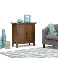 thumbnail image 5 of SIMPLIHOME Redmond Armoire de Rangement Basse Rustique en Bois Massif de 32 Pouces de Large en Brun Naturel Vieilli Rustique, avec 2 Portes, 2 Tablettes Ajustables, 5 of 5