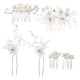 thumbnail image 4 of unbranded 6Pcs Wedding Hair Accessories Silver Hairpins Elegant Flower Design for Special Occasions, 4 of 7
