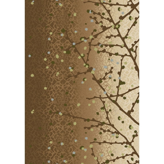 Milliken Top 30 Area Rug Willow Winterwood Branches Pussywillow 3' 10" x 5' 4" Rectangle