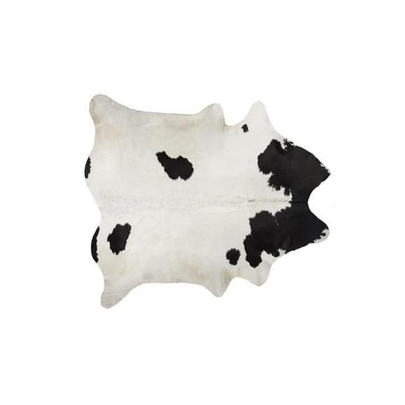 Home Decor Kobe Cowhide Rug | 1-Piece | White/black | 5'x7'