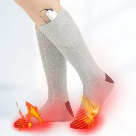

EQWLJWE Temperature Regulating Heating Socks Electric Socks Long Tube Warm Electric Heating Socks Charging Heating Foot Warmer Socks Holiday Clearance