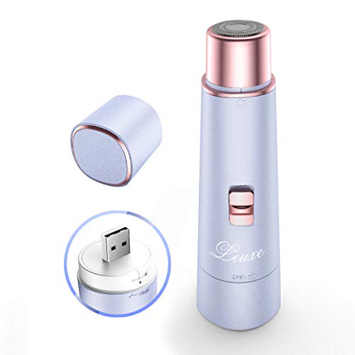 Facial Hair Removal, Leuxe USB Rechargeable Waterproof Hair Remover