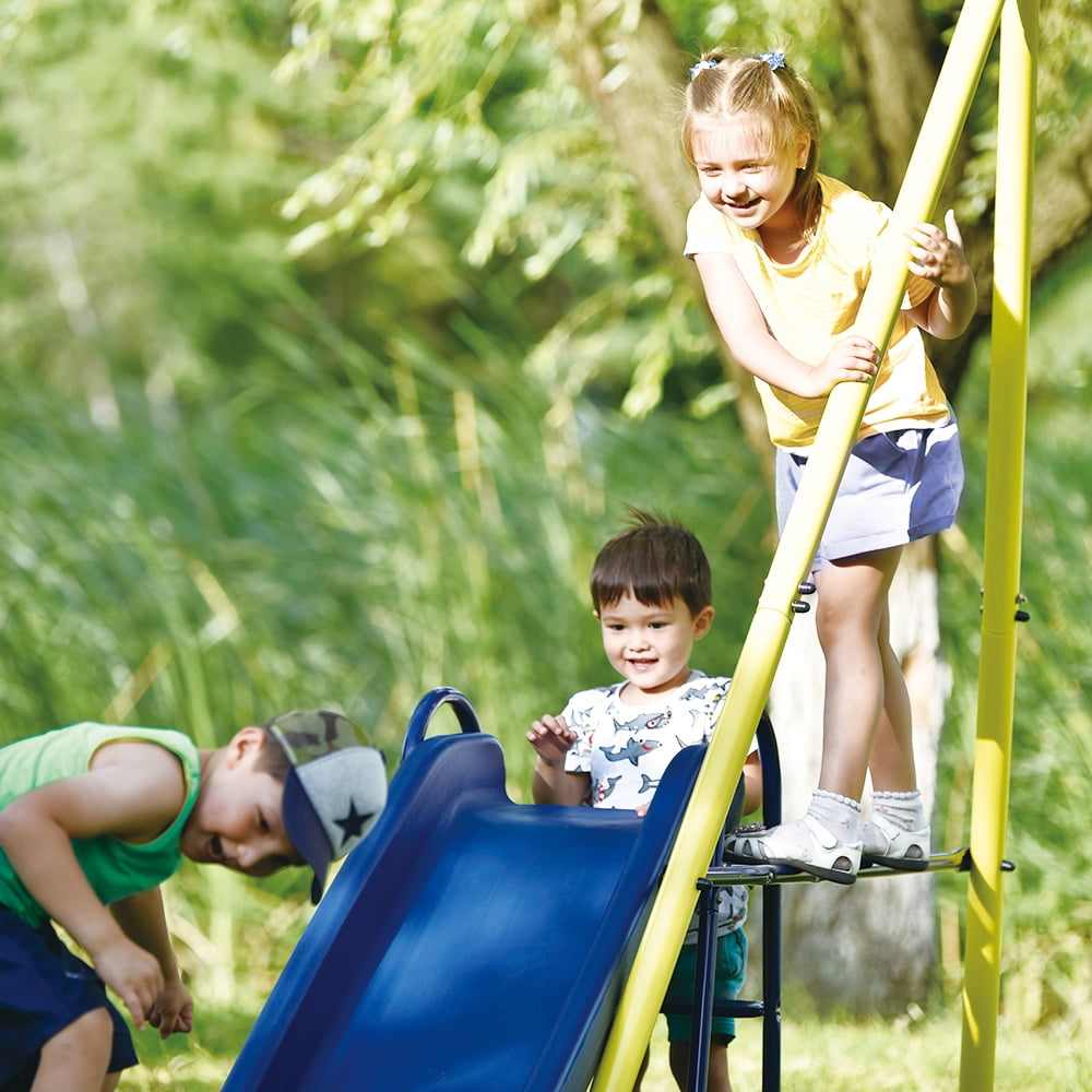 5 in 1 Outdoor Tolddler Swing Set, Playground Swing Sets with with Seesaw Swing, Basketball Hoop 5 in 1 Outdoor Tolddler Swing Set, Playground Swing Sets with with Seesaw Swing, Basketball Hoop
