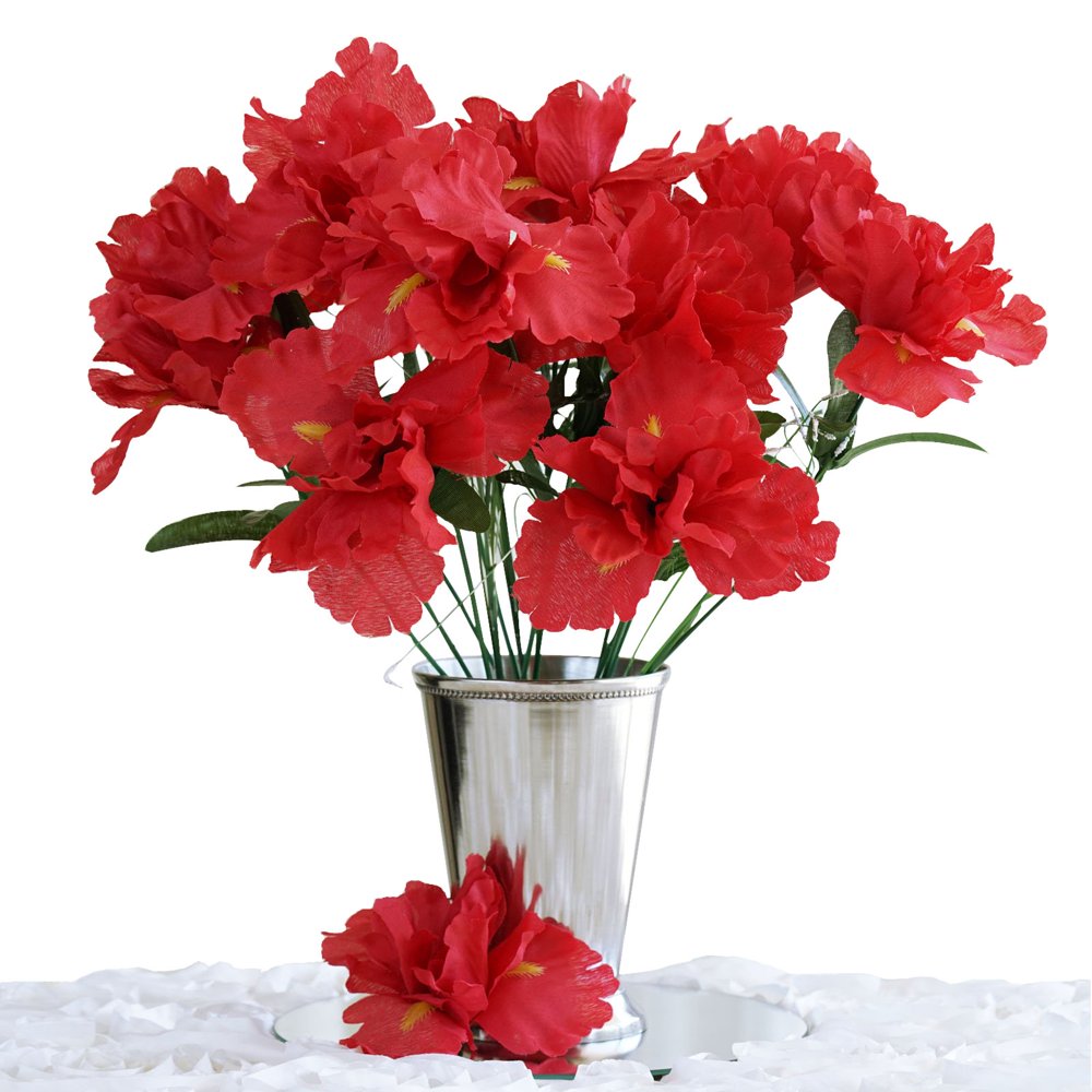 Efavormart 60 pcs Artificial IRIS Flowers for DIY Wedding