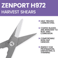 thumbnail image 4 of Zenport H972 Long Deluxe Thinning Pomelo Shear, 2 Inch Carbon Steel Blades, Red - 12 Pack, 4 of 5