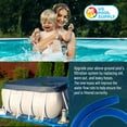thumbnail image 6 of U.S. Pool Supply Above Ground Pool Hose Replacement 1.25" Diameter x 59" Long, 3 Pack - Blue Premium Pool Filter Pump Hoses Compatible with Intex 607, 637 Pumps, 330, 530, 1000GPH - 6 Metal Clamps, 6 of 7