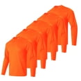 thumbnail image 2 of Lee Hanton UPF 50+ Breathable Athletic Sweatshirts Classic Long Sleeve Dry Fit T-Shirts Crew Neck Cooling Dailywaer Tee Shirt for Men Safety Orange*5 2XL, 2 of 8