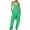 Green rompers for women, variant on Wycnly Rompers for Women Casual Summer Spaghetti Strap Plus Size Baggy Pocket Long Jumpsuits Overalls Round Neck Sleeveless Formal Solid Maxi Womens Jumpsuits on