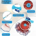 PLUSINNO American Cast net with Aluminum Ring, 3/8 Inch Mesh Size Cast