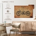 thumbnail image 5 of Elephant Stock Vintage Motorcycle Patent Wall Art - Horizontal Canvas Wall Art - Living Room Wall Decor - Transportation Canvas - Brown And Black Decor - 24" x 16", 5 of 8