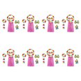 thumbnail image 5 of Qarigey Kit de accesorios para disfraz de Hula de guirnaldas con gafas, vestido de lujo amigable con la piel, faldas con pajitas, decoración de Rosado 2piezas Qarigey CBP442007, 5 of 5