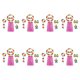 thumbnail image 1 of Guirnaldas Hermosas Sonducket Kit de Accesorios para disfraz ropa inferior vestido elegante pajitas faldas decoración de fiesta Rosado, 1 of 6
