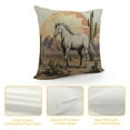 thumbnail image 4 of JEUXUS  Love Live Cowgirls Retro Western Country Cowboy Horse Cactus Desert Landscape Throw Pillow Cover Decoration for Home Bedroom Living Room, Gifts Cowgirl Teen Girls,, 4 of 5