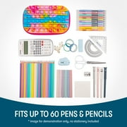 ZIPIT POP Pencil Box | Fidget Silicon Sensory Push It Case | Large Capacity Pencil Case (Colorful)