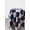 Indigo Night & Lilac, variant on Mind The MAKER Organic Brushed Square Stretch Knit Fabric Black & Camel - per yard