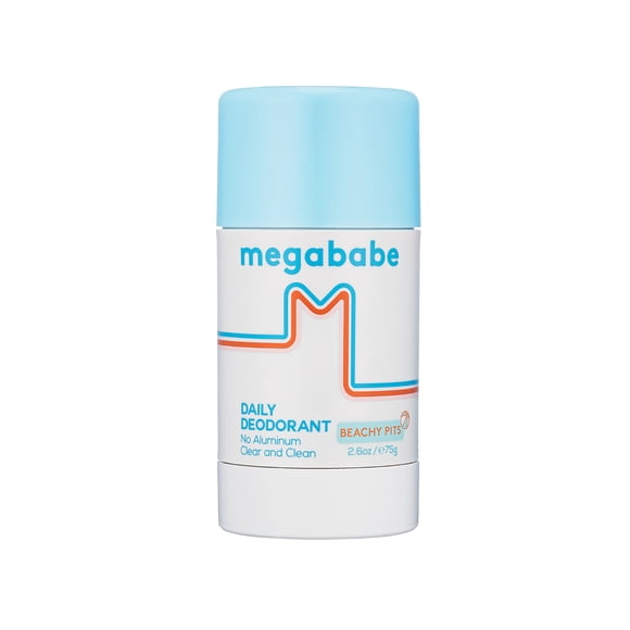 Desodorante Megababe Daily Beachy Pits, sin aluminio, 75 ml, paquete de 2