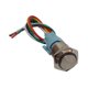 thumbnail image 3 of Interruptor de Botón Pulsador Momentáneo LED de 1 Pieza de 16 Mm con Conector IP65 Impermeable, Interruptor Hecho de material acero Azul Gloria Interruptor de botón LED, 3 of 8