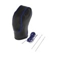 thumbnail image 1 of Cubierta de pomo de cambio de marcha antideslizante para automóvil, protector de manija de cambio para Ford Fusion 13-16 Negro Azul, 1 of 6