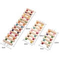thumbnail image 2 of Ludlz Parrot Ladder, Wooden Ladder with Colorful Beads Steps Climbing Bridge Bird Cage Play Toy for Conure Parakeet Budgie Cockatiels Lovebirds, 2 of 4