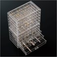 thumbnail image 1 of Acrylic Earrings Holder Organizer Box Large Clear Earring Jewelry Storage Organizer Box Transparent Stackable Drawers Jewelry Display for Earrings Necklace Bracelets Rings Layers Pi, 1 of 7