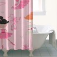 thumbnail image 4 of Ballet Princess Pattern Shower Curtain 36"x72" ,Bathroom Decorative Shower Curtains Set with 12 Hooks,Modern Waterproof Washable Shower Curtain, 4 of 6
