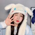 thumbnail image 2 of Sanrio-gorro de felpa de Hello Kitty para niño y niña, gorro de felpa Kawaii Cinnamoroll My Melody, mantiene el calor, gorro de conejito, juguete de felpa con orejas, 2 of 4