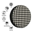 thumbnail image 4 of Sikiie Black and white houndstooth Tire Cover Wheel Protectors Tyre Covers Weatherproof Wheel Covers Universal Fit for Trailer Rv SUV Truck Camper Travel Trailers-16 inch, 4 of 6
