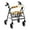 Horse Sunflower, variant on HELLHERO Marble Walker Covers Rollator Seat Back Cover and Seniors Easy to Clean Non-Slip Cover and Elderly Adults