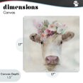 thumbnail image 4 of Stupell Industries Rustic Lodge Betsy Cow with Flowers Canvas Art, 17 x 17, by Stellar Design Studio, 4 of 8