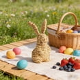 thumbnail image 2 of Dianli Gifts Easter Decor Spring Decor Rattan Bunny Woven Bunny Easter Grass Woven Bunny Tabletop Decoration Handwoven Wicker Bunny Spring Embellishment Rustic Easter Centerpiece Easter Decor, 2 of 7