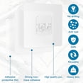 thumbnail image 5 of Large Hooks for Hanging Heavy-Duty 44Ib(Max) 10 Packs, Wall Hangers without Nails Self-Adhesive Traceless Clear and Removable, Waterproof and Rustproof Multiple Uses for Bathroom Kitchen Home, 5 of 6