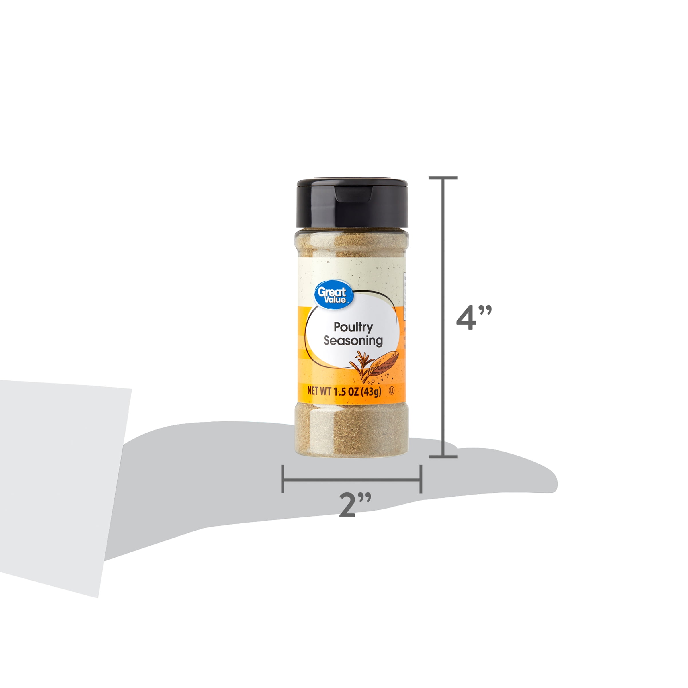(3 pack) Great Value Poultry Seasoning, 1.5 oz
