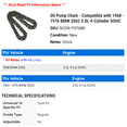 thumbnail image 2 of Oil Pump Chain - Compatible with 1968 - 1976 BMW 2002 2.0L 4-Cylinder SOHC 1969 1970 1971 1972 1973 1974 1975, 2 of 2