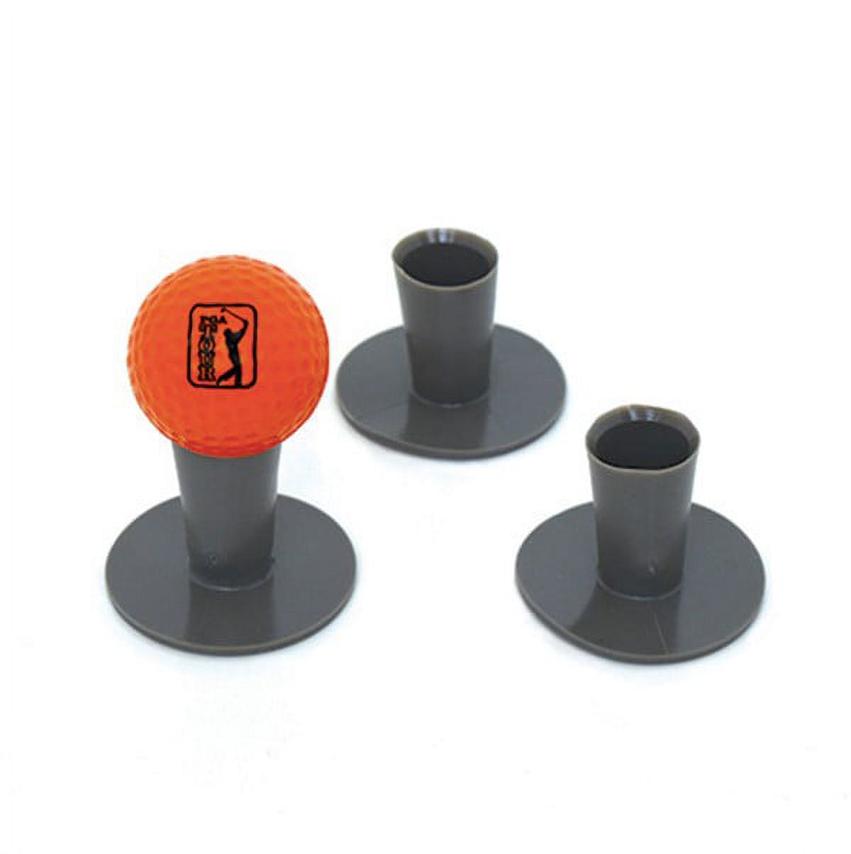 PGA Tour Tee-Up Kids Golf Rubber Tees, 3pack, Black 1.5" Height, 2" Length - image 2 of 11