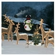 thumbnail image 4 of Christmas Snowman Yard Sign - Metal Xmas Garden Stakes, Decorative Snowmen Winter Holiday Decor for Lawn, Patio, Pathway - Outdoor Holiday Party Decorations, 4 of 4