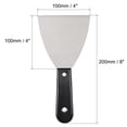 thumbnail image 2 of Unique Bargains 4' Stainless Steel Blade Black Handle Putty Scraper 4Pcs, 2 of 6