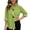 Light Green, variant on Shirt Women V Neck Classic Long Sleeve Shirt Stand Collar Elegant Metal Button Closure For Casual Tees Blouses S-3XL