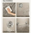 thumbnail image 5 of Rack Corrugated Suction Cup Storage Holder Light Style Glacier Pattern No Drill Bathroom Shelf Without Punching Holes Storage Rack, 5 of 5