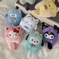 thumbnail image 2 of Colgante de felpa de dibujos animados de Sanrio Kawaii, lindo perro de canela, Melody Kuromi, Anime, llavero, mochila, muñeca de decoración, regalo de vacaciones, 2 of 4