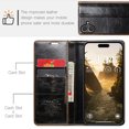 thumbnail image 3 of iPhone 16 Plus Wallet Case for Apple iPhone 16 Plus Premium Luxury PU Leather Wallet Flip Magnetic Cover RFID Blocking Case Credit Card Holder Kickstand Shockproof Case,
Brown, 3 of 9