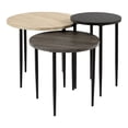 thumbnail image 1 of 3 Piece Round Nesting Coffee Table Set- Birch, 1 of 21