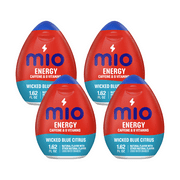 (4 pack) (4 Pack) Mio Energy Liquid Water Enhancer, Wicked Blue Citrus, 1.62 fl oz